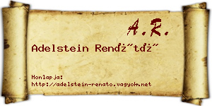 Adelstein Renátó névjegykártya