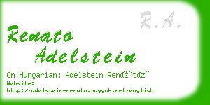 renato adelstein business card